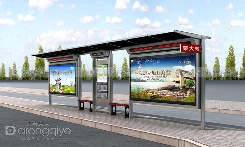 不銹鋼公交候車亭 不銹鋼公交候車亭
